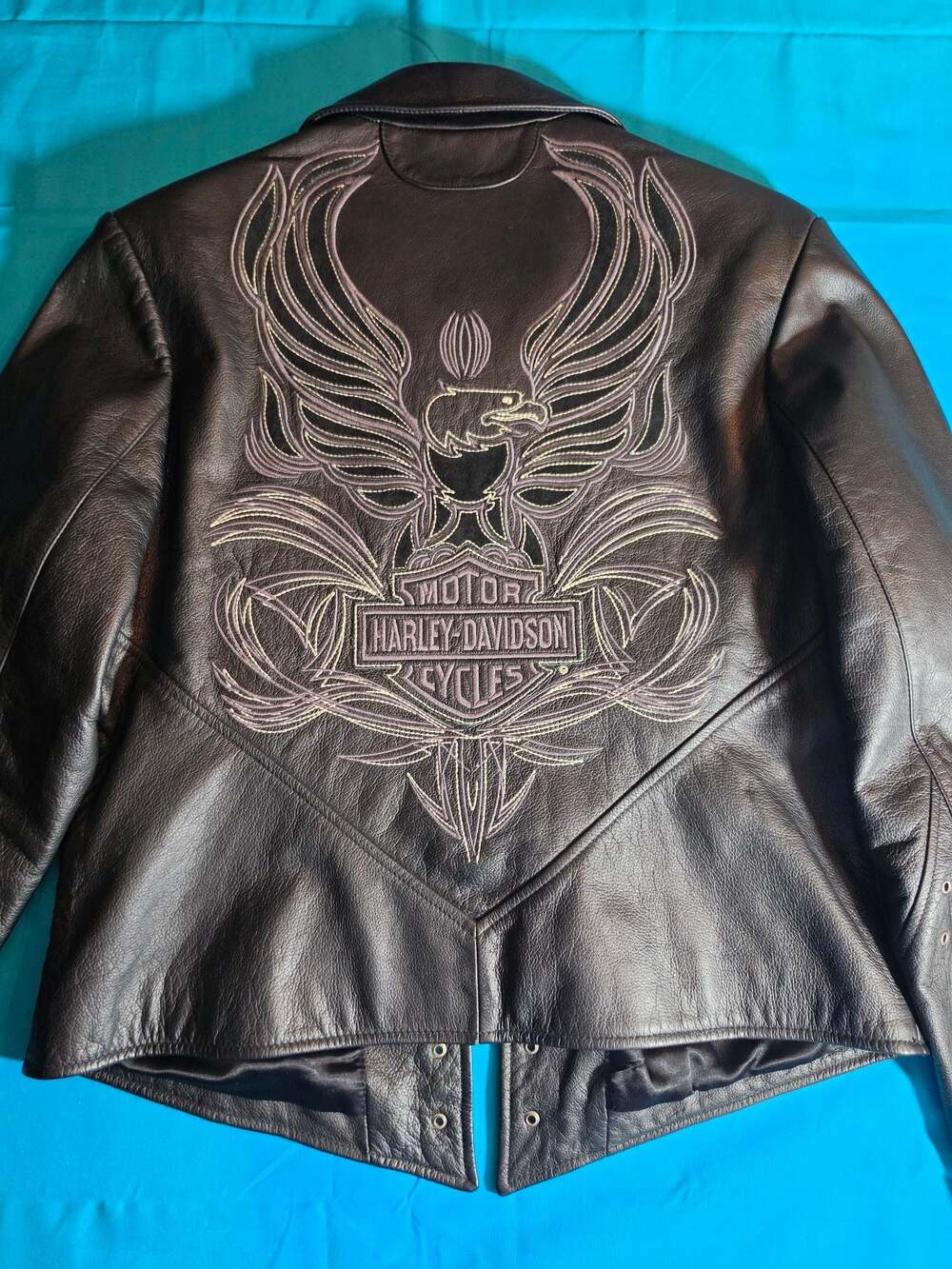 Harley-Davidson Women's ISIS Eagle Black Leather Jacket